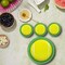 Havercamp Tennis Ball 7" Round Dessert Plates 24 Count Eco Friendly Party Plates